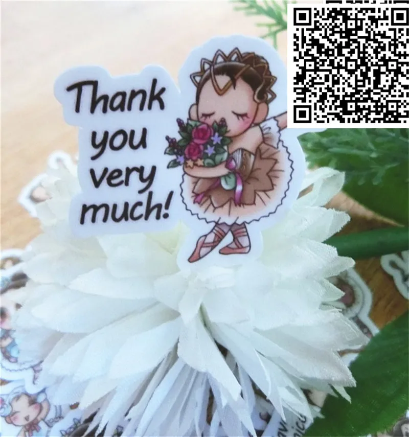 39 pcs Dancing girl Stickers for Notebook Planner Cute Cartoon Decorative Style toy Sticker Scrapbooking For Laptop Children | Дом и сад
