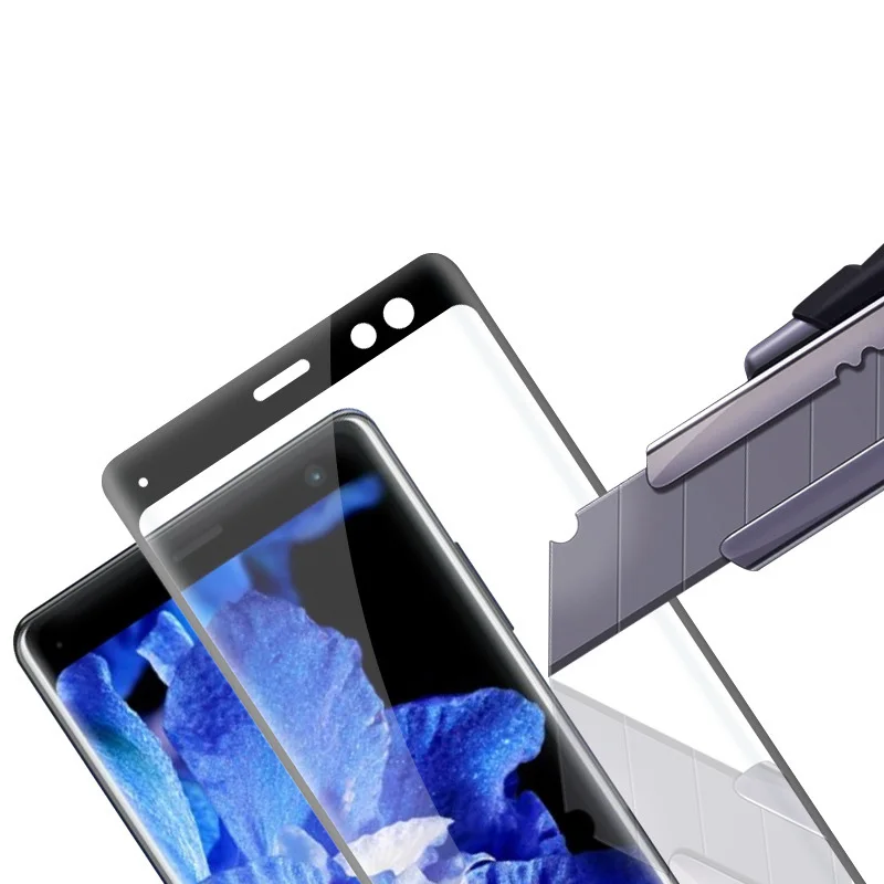 OriWood 3D Full Coverage Curved Edge Tempered Glass Screen Protector For Sony Xperia XZ3 Protective Film | Мобильные телефоны и
