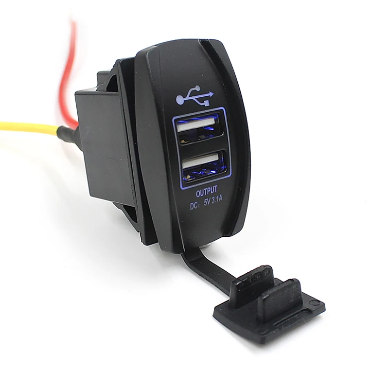 2019 12V 24V Авто Лодка аксессуары двойной зарядное устройство USB Батарея Зарядное