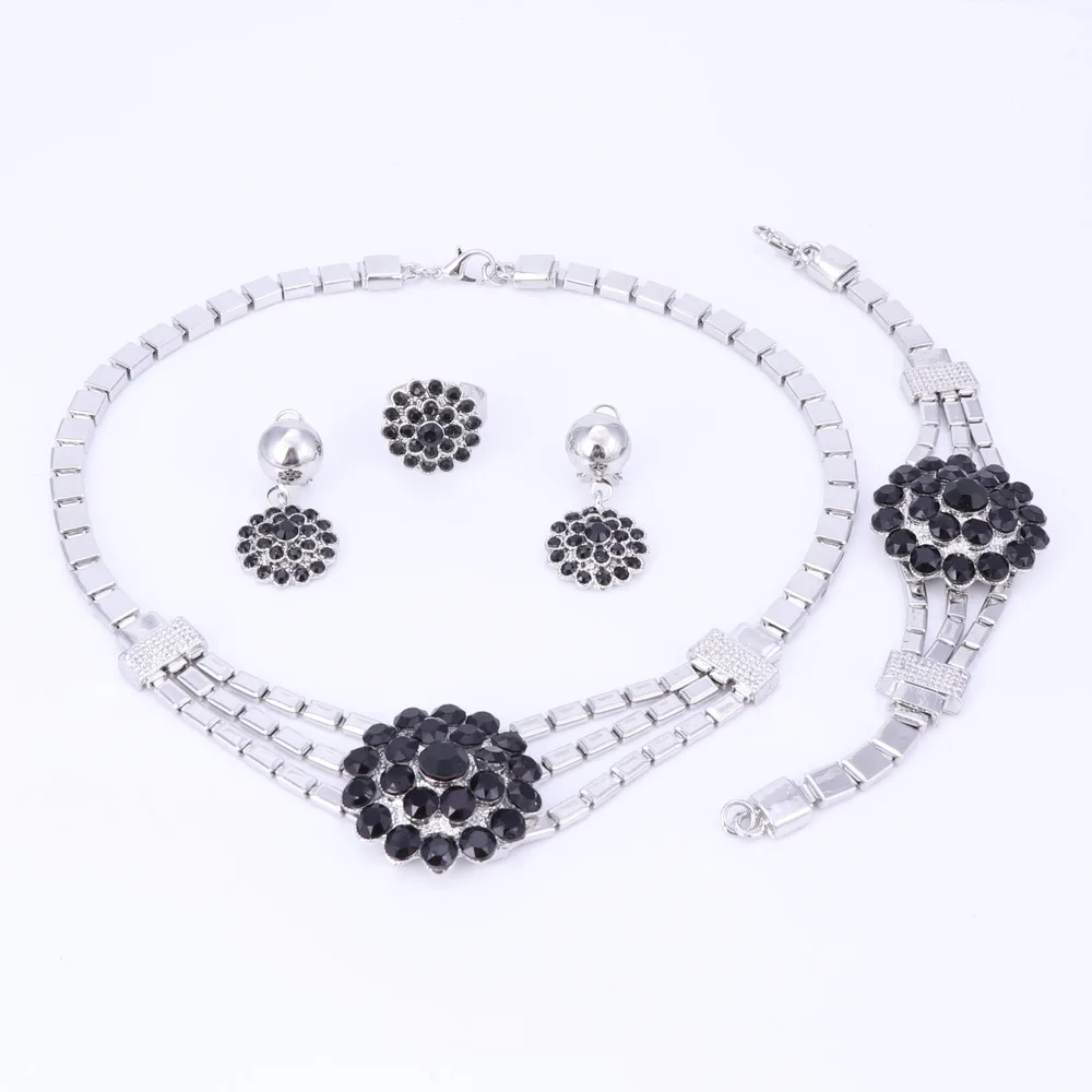 Модные нигерийские Свадебные комплекты ювелирных изделий с африканскими