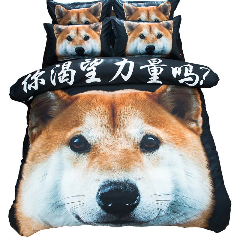 3 шт./4 шт. Комплект постельного белья с принтом Сиба ину|bed linen|duvet coverprint duvet cover |
