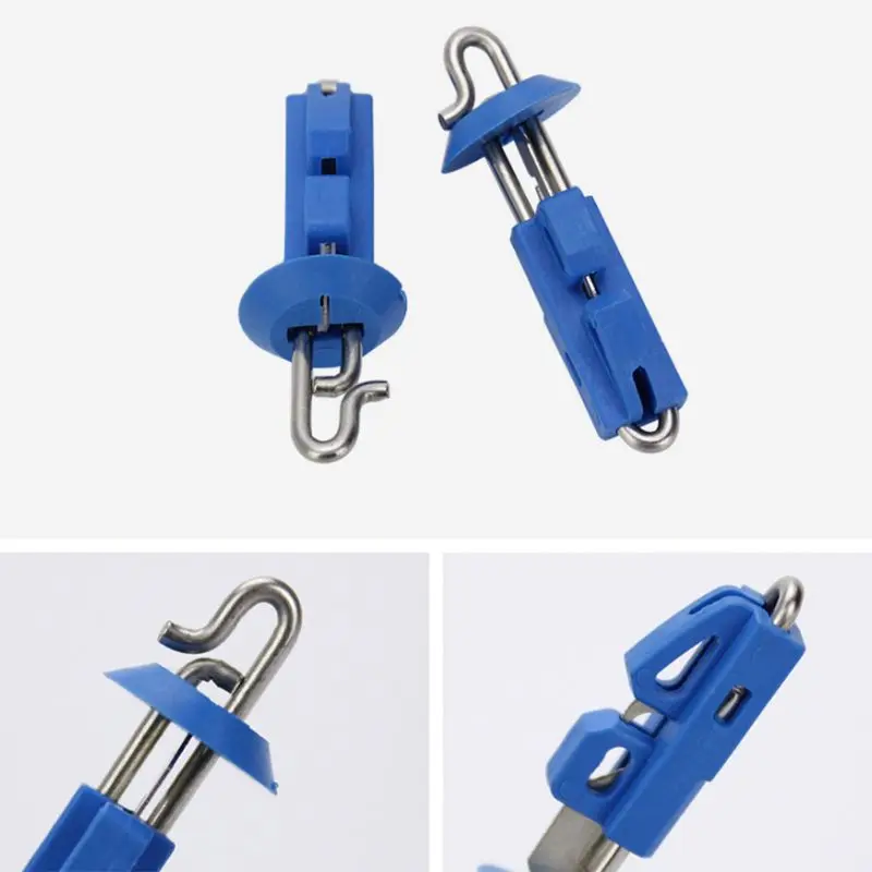 

5 Pcs/pack Snap Type Quick Decoupling Simple Plastic Blue Metal Quick Decoup Gadget Fishing Accessories