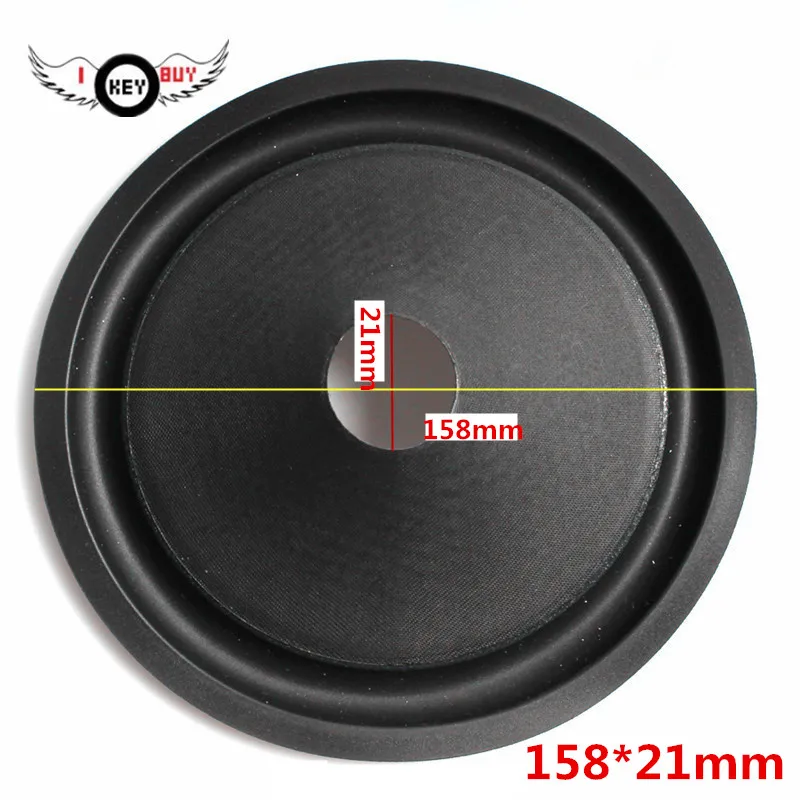 Free Shipping 2 Pcs/Lot 6 Inch Speaker Paper Cone Smooth Foam Side 21 MM Core 158 Repair Parts DIY Accessories |