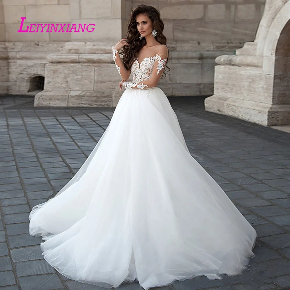 LEIYINXIANG свадебное платье невесты современное сексуальное вечернее Vestido De Noiva