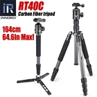 Профессиональный Трипод из углеродного волокна RT40C для цифровой зеркальной камеры, легкий Трипод высокого качества с подставкой для Gopro, Трипод, макс. 164 см