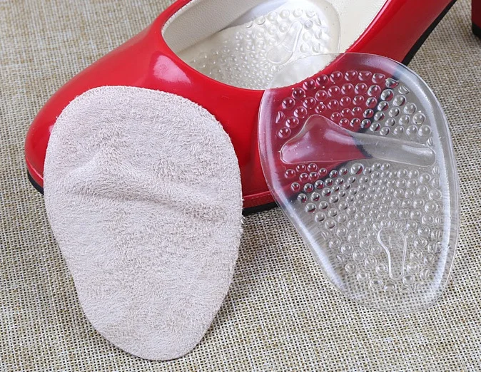 1 пара Медицинские прозрачные силиконовые накладки на носок переднюю часть стопы