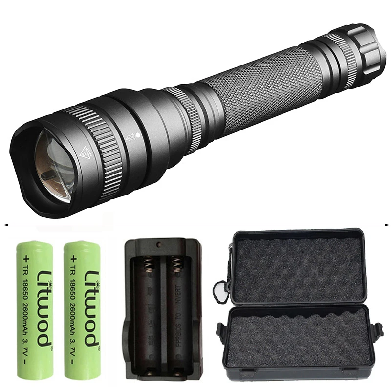 Yunmai CREE XHP70 3200lm мощный фонарь, светодиодный фонарик, мощный зум, тактический фонарь с батареей 18650 для кемпинга - Испускаемый цвет: Option H