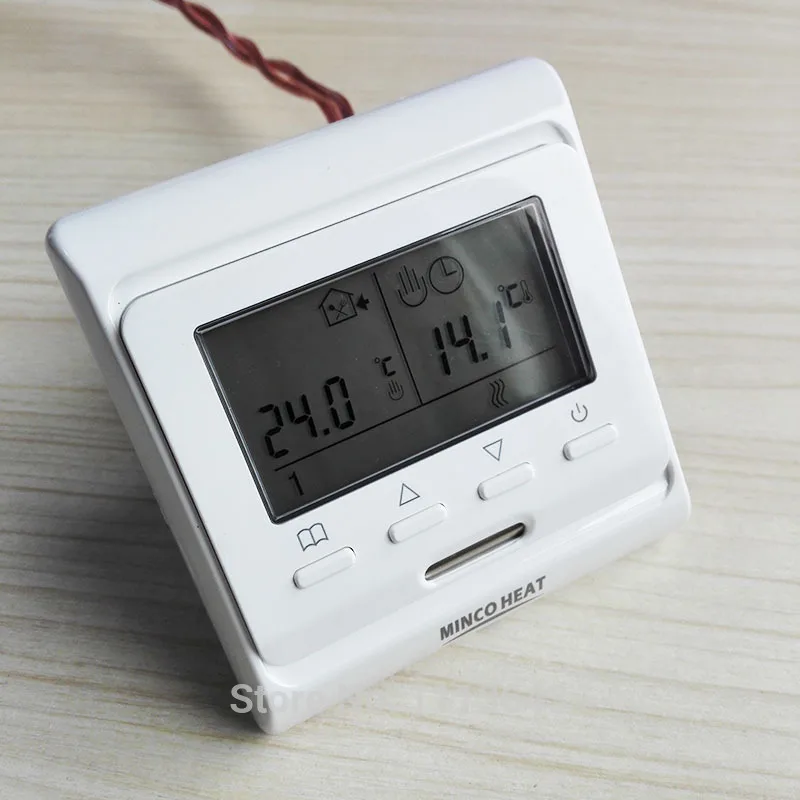 220V 16A LCD программируемый греющий Кабель контроллер Электрический цифровой инфракрасный теплый пол термостат