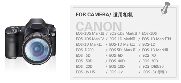 HONGDAK RS-80N3 RS 80N3 пульт дистанционного спуска затвора шнур управления для Canon 20D/30D/40D/50D/5D/5DII/7D/5D3/6D