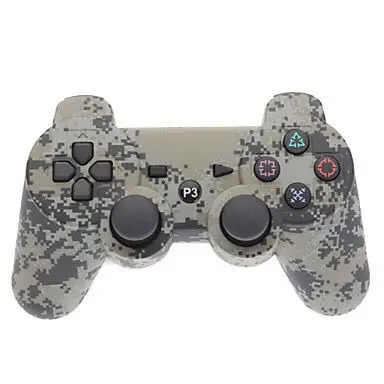 Camouflage gray Беспроводной контроллер Bluetooth геймпад двойной вибрации джойстик для PS3 игры station3 геймпад 3 геймпад PS3 контроллер - Цвет: Camouflage gray