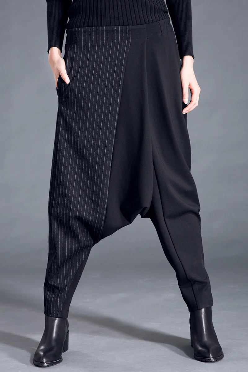 

Spring Women's new casual loose harem pants large size hanging pants trousers were thin pants flying squirrel long pants tide