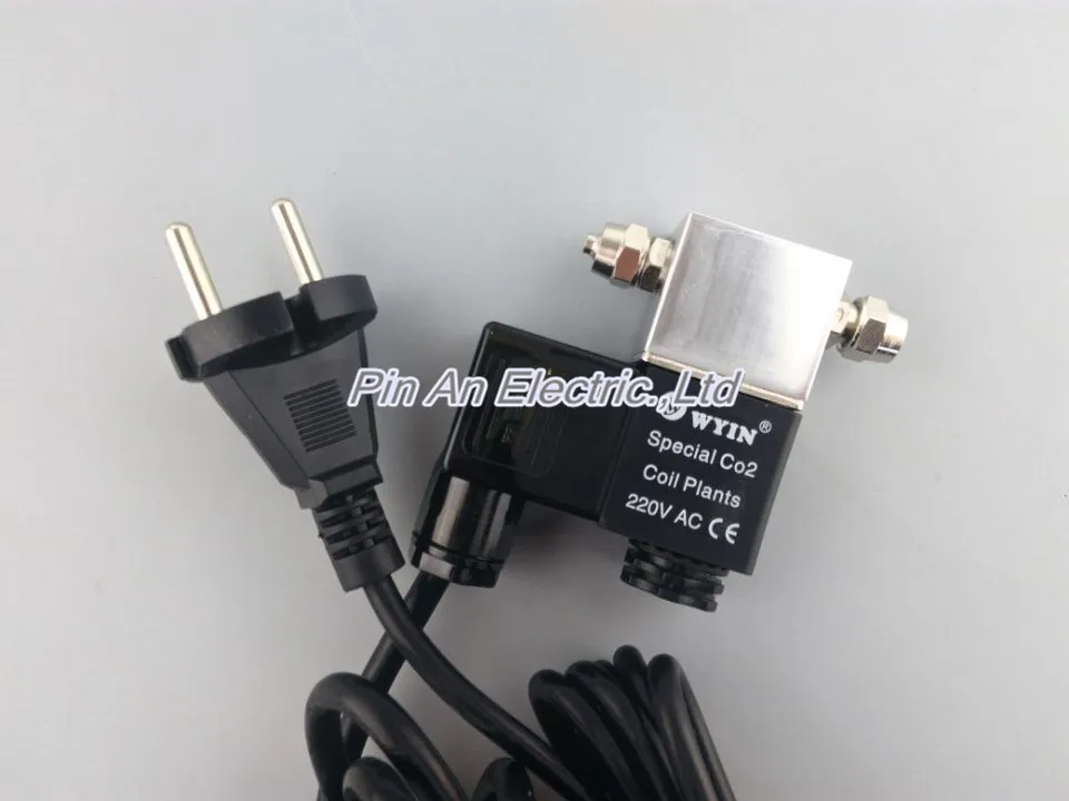 Магнитный Соленоидный клапан 220 В ночное время система для аквариума CO2 сделай