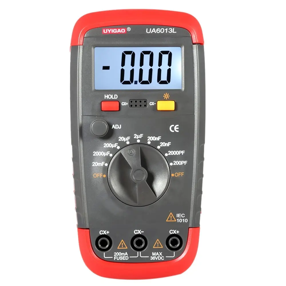 YIGAO UA6013L профессиональный измеритель емкости цифровой ЖК конденсатор тестер