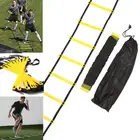 9 видов стилей нейлоновые ремни, подвижная лестница для футбола, скоростная тренировочная лестница для футбола, быстрое тренировочное спортивное оборудование для фитнеса