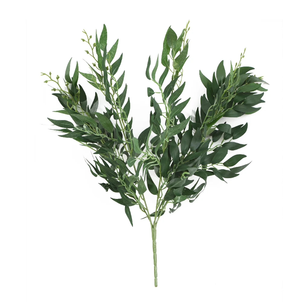 Искусственная ива 5 головок искусственная плетеная зелень для вечеринки