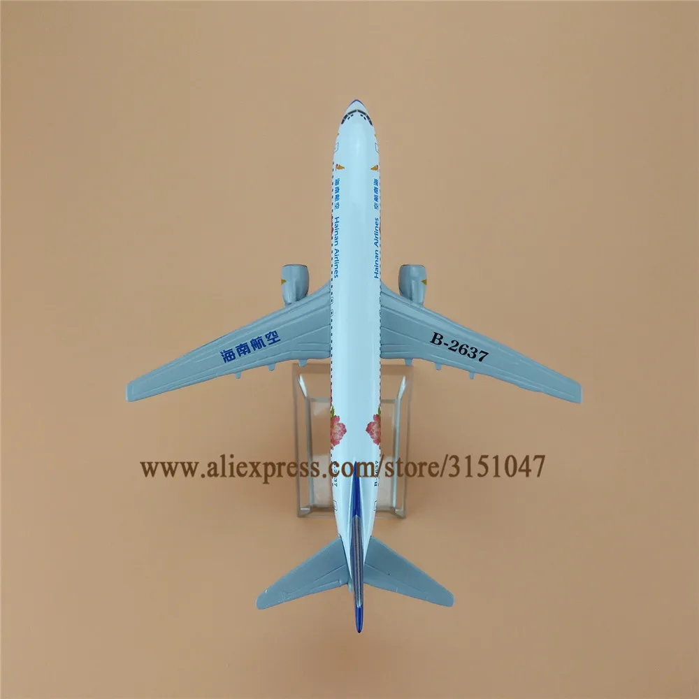 16 см сплав металла воздуха Китай HaiNan Airlines Boeing 737 B737 800 пион модель самолета Модель w