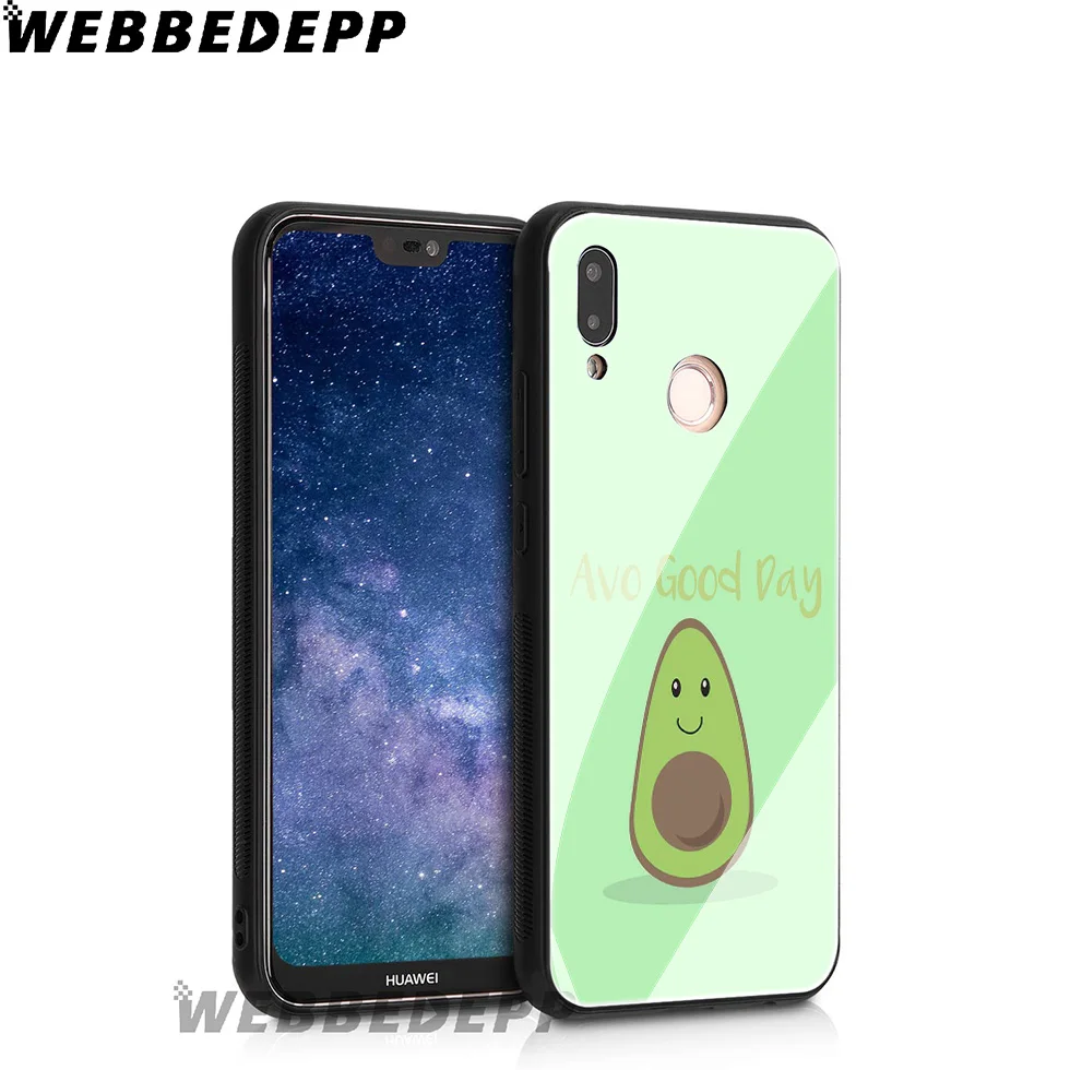 WEBBEDEPP Avo Cardio чехол из закаленного стекла авокадо для Huawei Mate 20 P20 P10 P Smart 2019 2018 и Honor 10 9