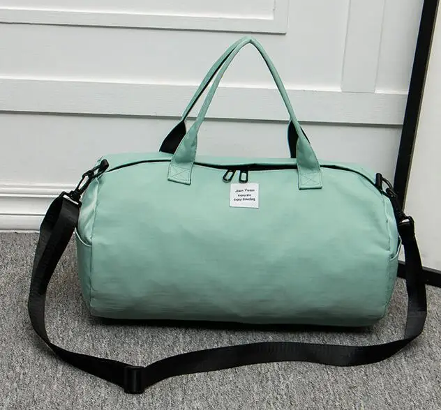 Large Green Однотонные спортивные сумки для спортзала, для улицы, водонепроницаемые, портативные, для тренировок, сумка через плечо, для мужчин и женщин, для путешествий, сумка для йоги, спортивные сумки - Цвет: Large Green