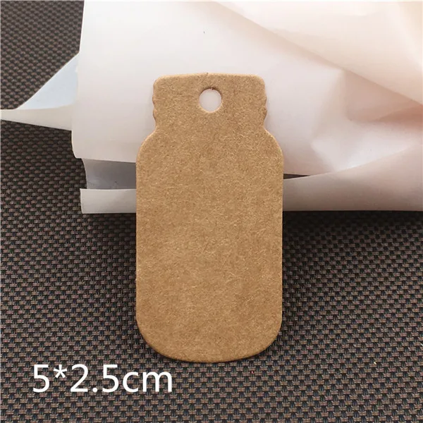 5x2.5cm brown 50 шт крафт-бумага прекрасный коричневый подарок навесные лейблы карты круглые и Т-образные Популярные сообщения Примечание имя карточка ручная работа креативные бирки карты - Цвет: 5x2.5cm brown