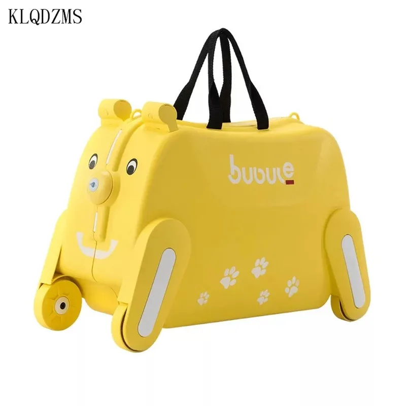 Детский чемодан на колесиках с изображением милых зверюшек KLQDZMS.
