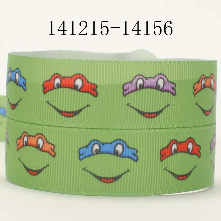 10yards-different sizes-lively Japanese cartoon ribbon printed Grosgrain ribbon DIY - Color: 141215-14156