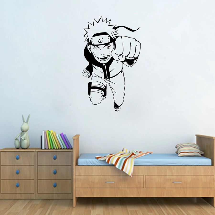 Японские комиксы персонажи виниловые наклейки Uchiha Sasuke аниме на стену мультфильм