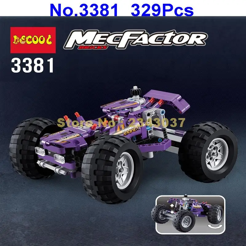 3381 329 шт. 2in1 транспорта Cruiser с монстрами и грузовик автомобиль внедорожник
