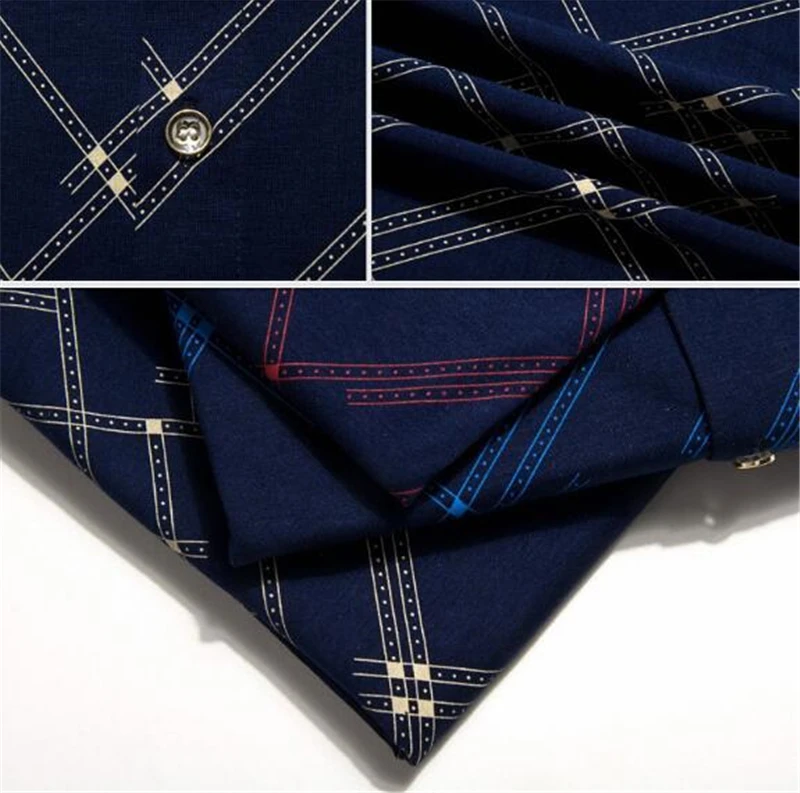 

LISIBOOO Fashion Printed Short Sleeve Mens Shirt Mens Business Dress Shirt Male Slim Fit Shirt Male Top Shirt Chemise Homme