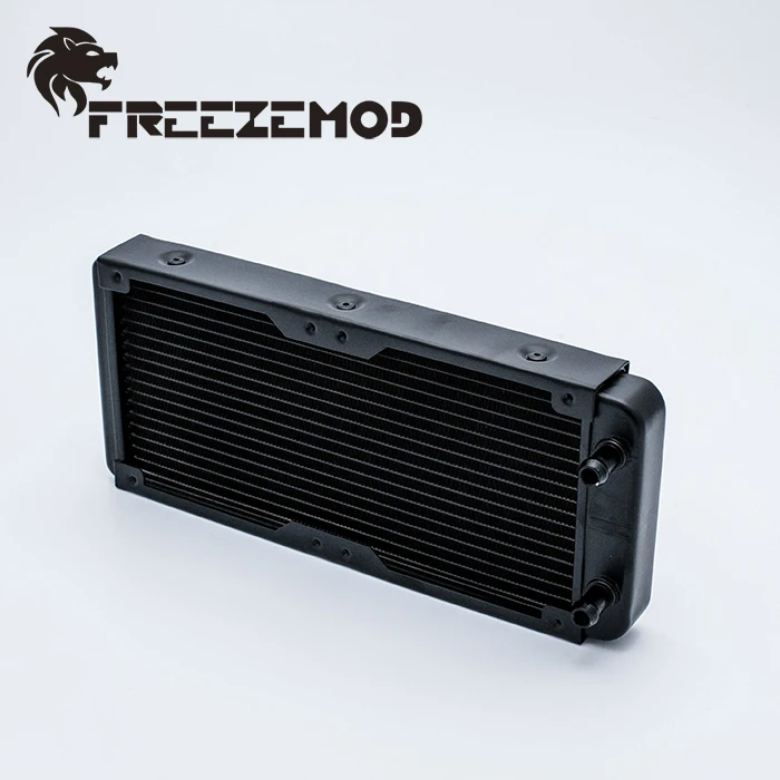 FREEZEMOD 240 мм алюминиевый компьютерный радиатор водяного охлаждения 18 трубок для 2*12 см вентиляторов. New-SR-L240F10