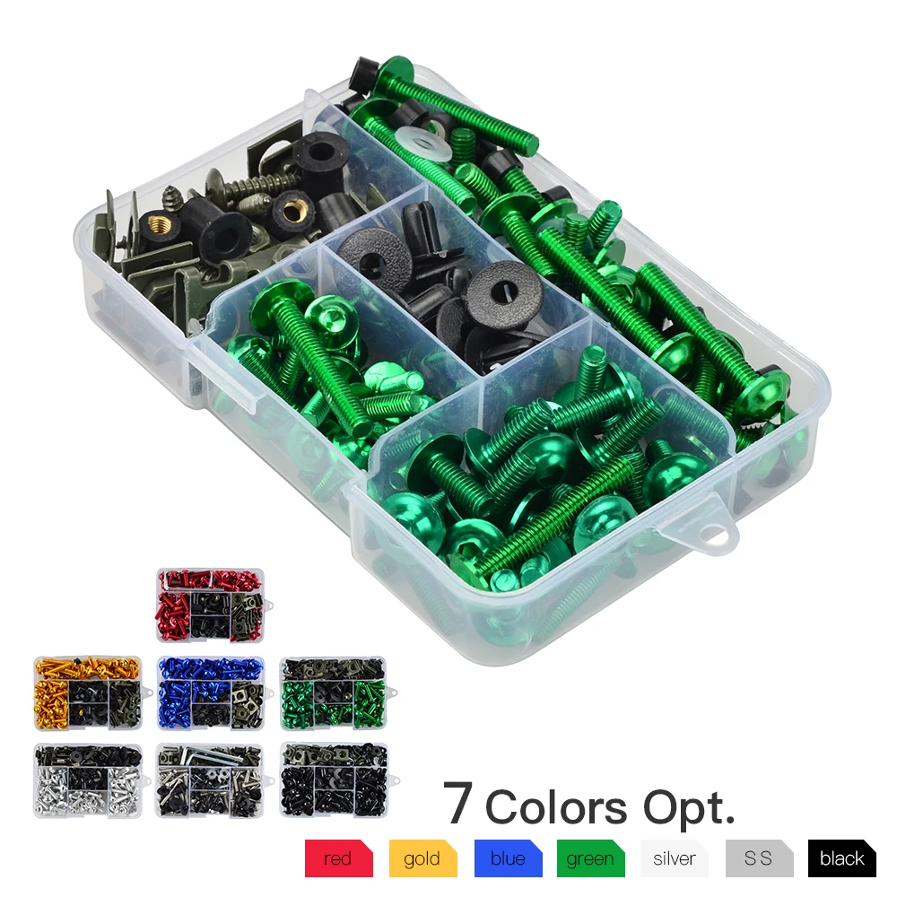 Обтекатель средства ухода за кожей болты для Kawasaki Ninja 250R 300 500R 650R H2 ZX6 ZX6R ZX10R ZX11 ZX12R ZX14R Versys 650 Z750 Z750R Z1000 ZZR ZRX