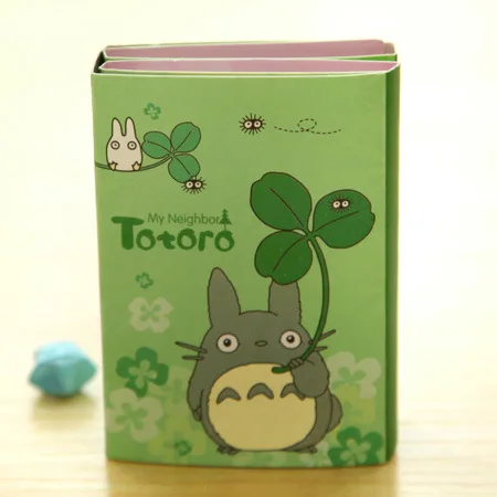 1 Kawaii Totoro& Melody 6 складной блокнот для заметок Липкие заметки закладки для блокнота подарочные канцелярские товары - Цвет: 1