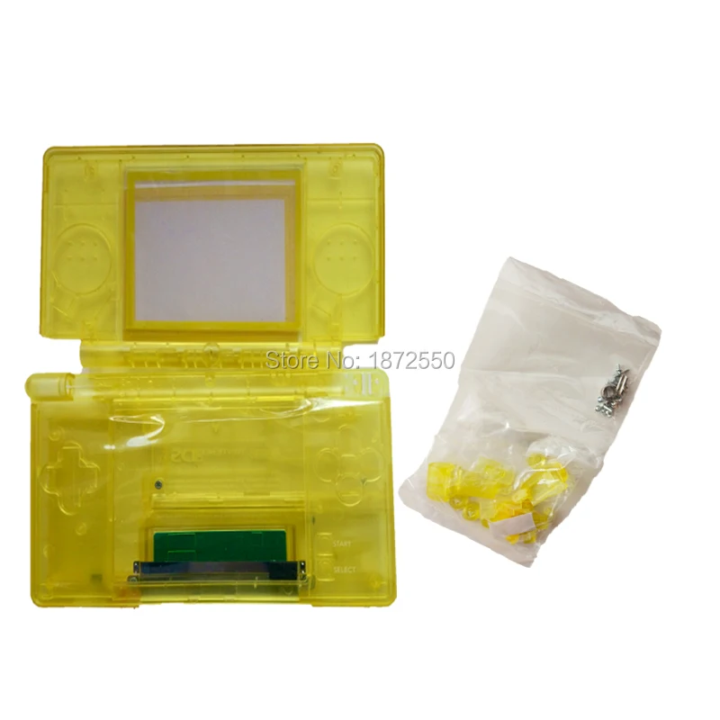 Оптовая продажа многоцветный корпус Transprent DS Lite NintendoNDSL DSL с кнопками полный набор
