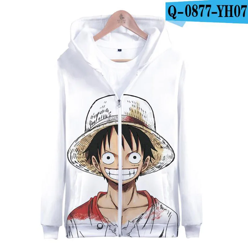 Аниме толстовки с капюшоном Luffy 3D печатная толстовка мужская модель пиратский