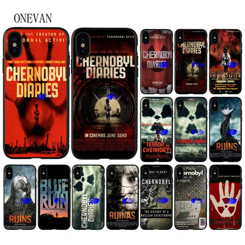 Чернобыль из сериала Дневники ТВ серии руины плакат черный мягкий чехол для