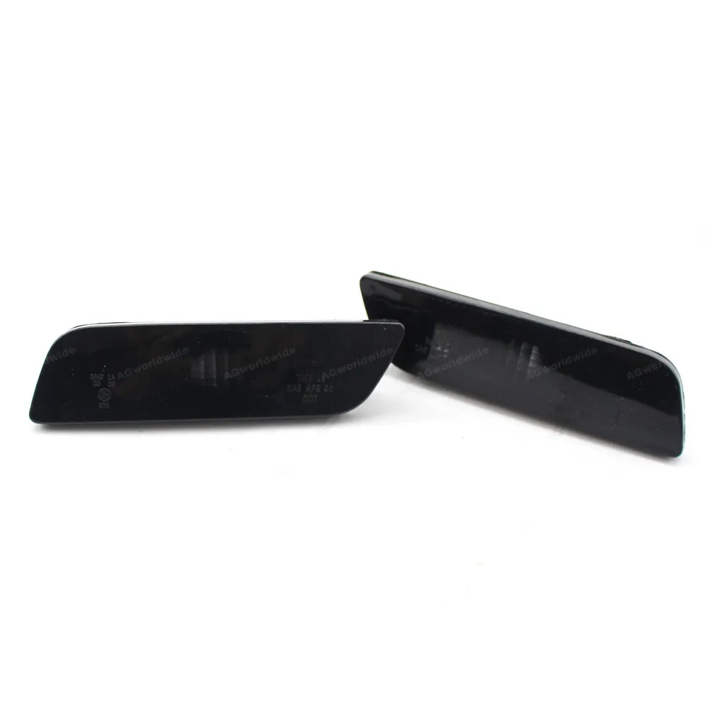 Cool Black Pair 9188263 9188264 передний маркер, указатель поворота, светильник, объектив, корпус, левый и правый для Volvo S80 2002-2006 30744360 30744361 - Испускаемый цвет: Cool Black Pair