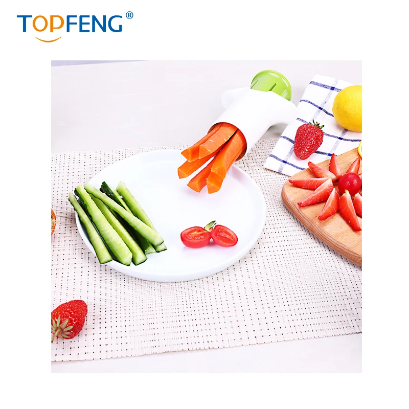 Ручная ломтерезка для овощей TOPFENG Ломтерезка закусок с лезвиями из нержавеющей