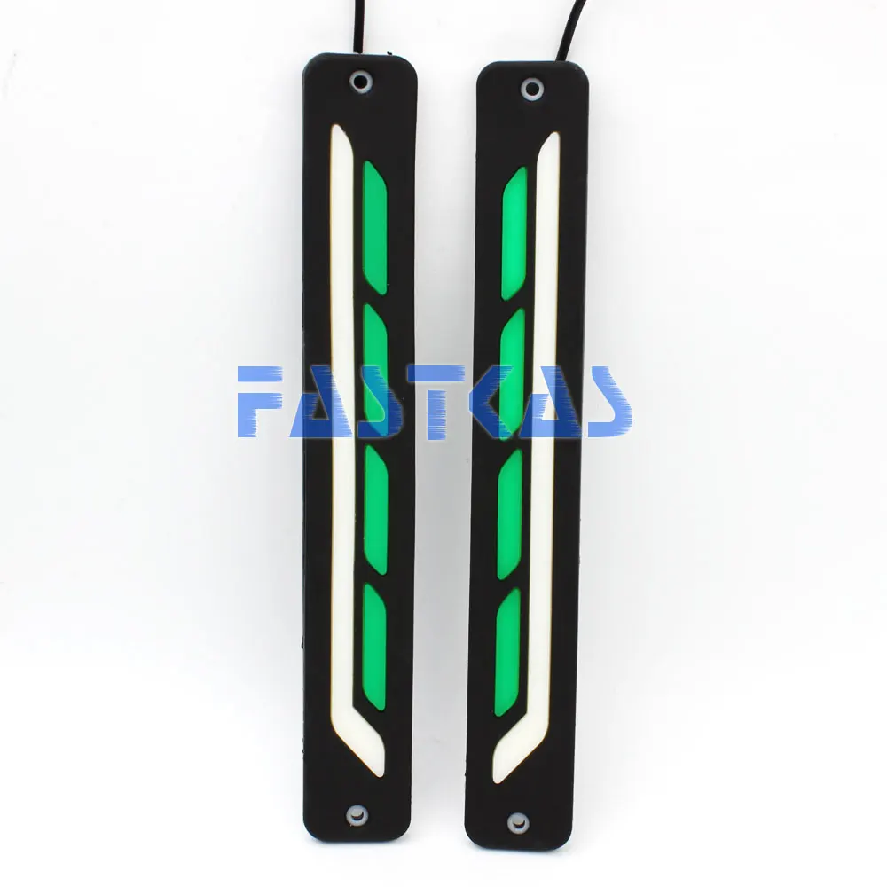 СВЕТОДИОДНЫЙ DRL Дневной светильник 100% Водонепроницаемый белый зеленый цвет