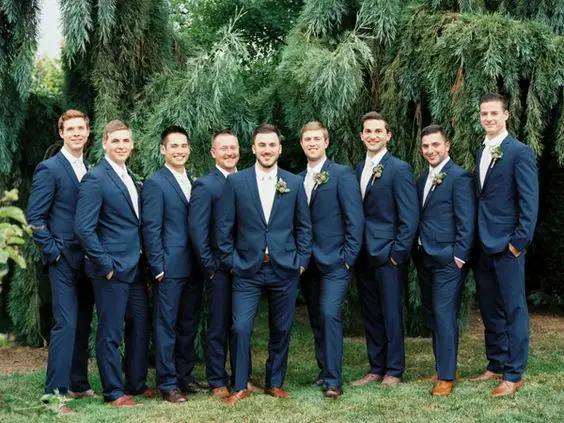 

Latest Coat Pant Designs Navy Blue Wedding Suits for Men Terno Slim Fit Groomsman Custom Tuxedo 2 Piece Blazer Perfume Masculino