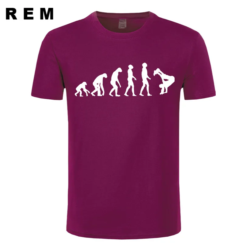 Мужские Забавные футболки REM Evolution Of Break Dance хлопковая футболка с коротким рукавом