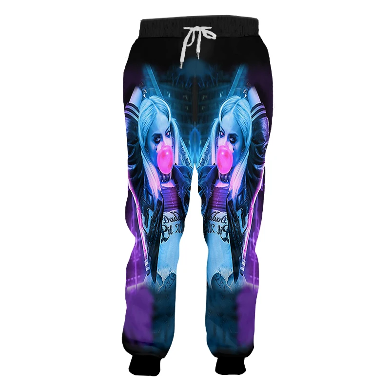 Джоггеры OGKB для мужчин и женщин повседневные облегающие штаны с 3D-принтом аниме в