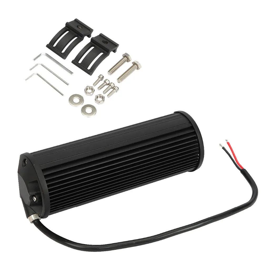 Oslamp 1x1" 90 Вт 5D светодиодный рабочий светильник бар Offroad пятно/луч светодиодный работы дальнего света головной светильник для грузовиков, внедорожников, квадроциклов, наводненных 4x4 4WD 12v 24v