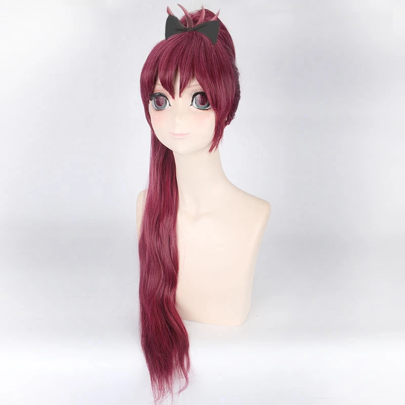 Женский парик для косплея Puella Magi Madoka Magica Sakura Kyouko длинный прямой синтетический с