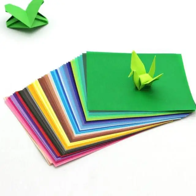 50sheets 50 colors Kids Color Origami Paper Birthday Party Craft Gift Wrapper | Дом и сад