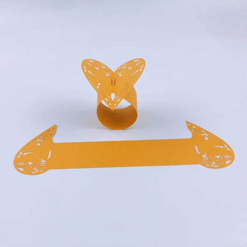 50pcs Pigeon Style Laser Cut Porta Guardanapo Napkin Rings For Wedding Holders Party Favors Table Decoration Supplies | Дом и сад