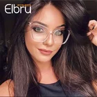 Elbru модные квадратные оправы для очков женские мужские трендовые стильные Брендовые очки кошачий глаз