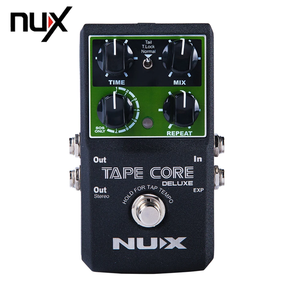NUX ленты Core Deluxe моделирование аналоговая схема эхо тон гитары педаль эффектов 7