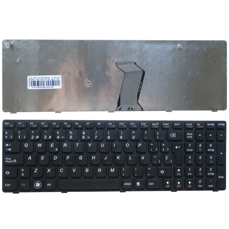 Испанский Клавиатура ноутбука для Lenovo B570 B590 Z565 Z560 Z570 Z575 v570a v570g B575 SP Клавиатура V570