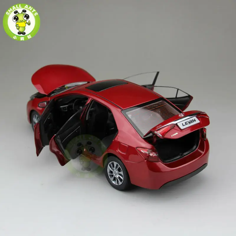 1:18 Левин Королла литая под давлением модель автомобиля красного цвета