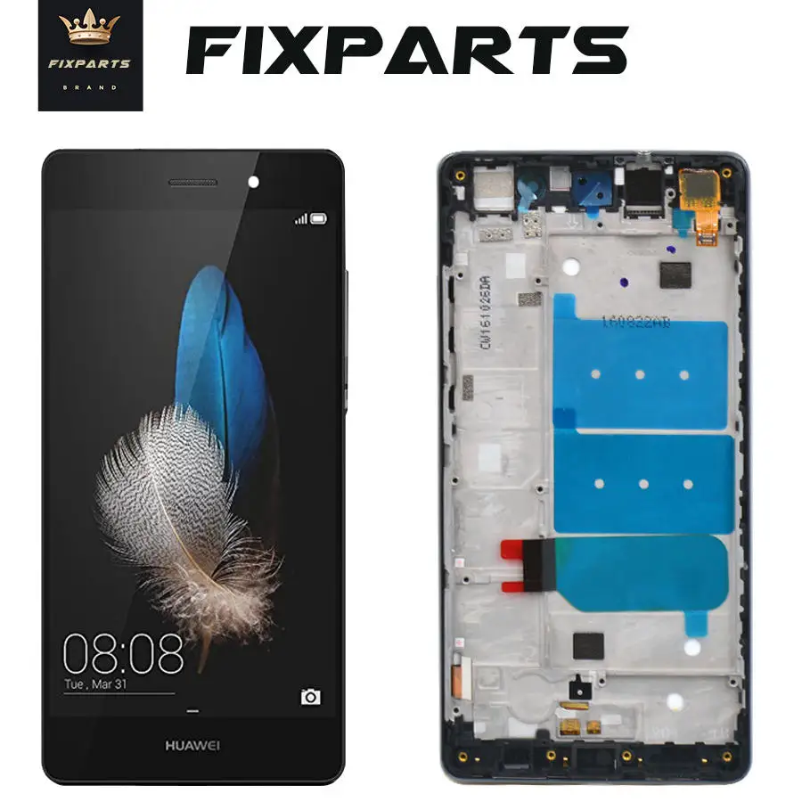Полная гарантия ЖК Huawei P8 Lite дисплей сенсорный экран дигитайзер для сборки +