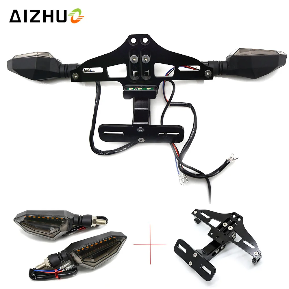 Держатель номерного знака для мотоцикла СВЕТОДИОДНЫЕ указатели поворота Honda